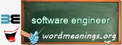 WordMeaning blackboard for software engineer